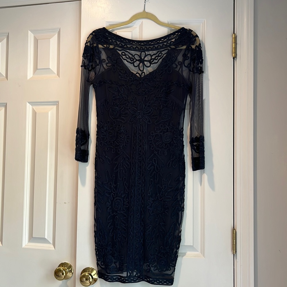 Dark blue cocktail dress